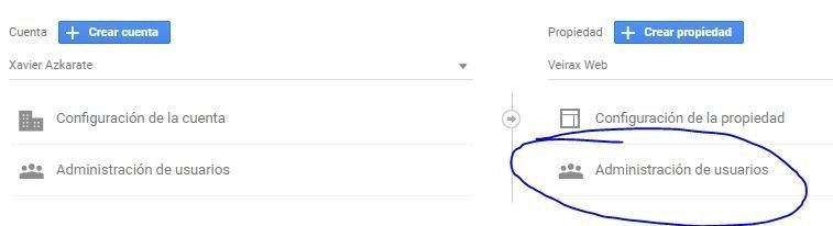 Como añadir usuarios a Google Analytics 2